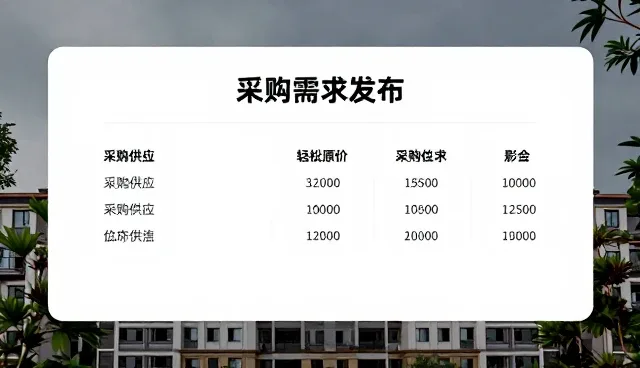 采购需求发布中的展示策略与选型关注点